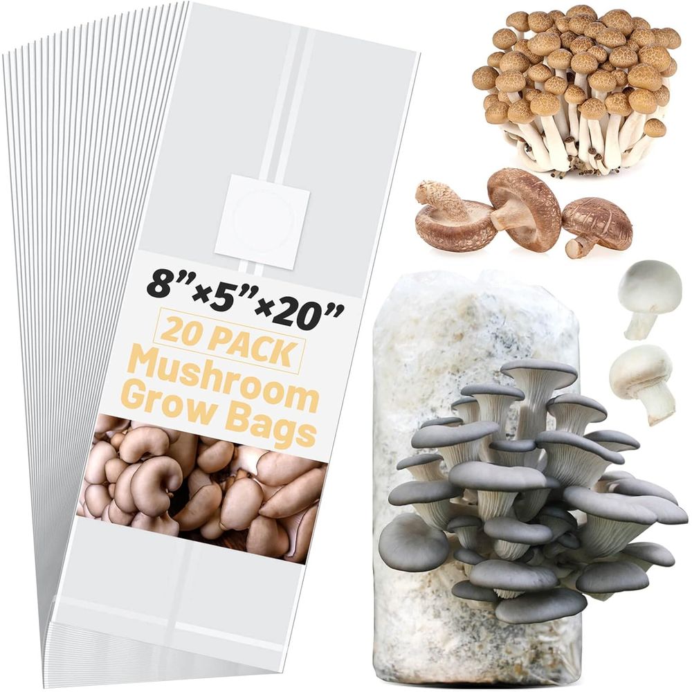 Mushroom Spawn Bag - Sacs de culture de champignons, 20