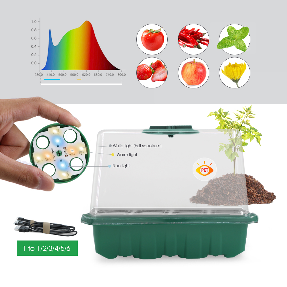 Pots de pépinière LED avec lum - Seed Planter avis et prix