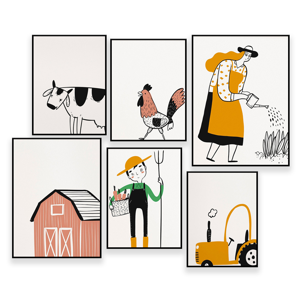 Mur de galerie agricole-4-H, é - Agriculture Farming Cartoon avis et prix